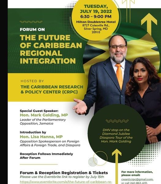 Mark Golding, Leader of Opposition & PNP President calls for progressive leadership to advance Caribbean regional integration